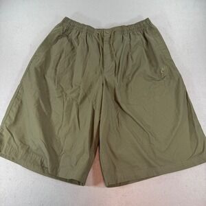 Nike Sportswear Oversized Chino Shorts Mens L Olive Green Elastic Waist Drawstri